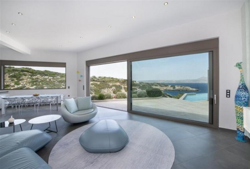Kokkino Chorio Kreta, Kokkino Chorio: Traumvilla mit makelloser Aussicht mit einer privaten Bucht zu verkaufen Haus kaufen